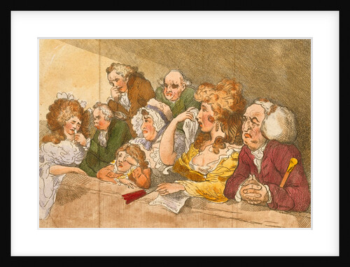 Tragedy Spectators by Thomas Rowlandson