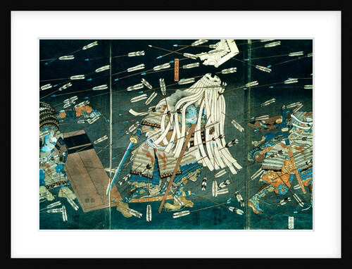 The Dreams of Kusunoki's Warriors in the Battle of Shijo-nawate by Utagawa Kuniyoshi