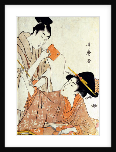 A Tanzaku Prayer-paper for the Star Festival by Kitagawa Utamaro
