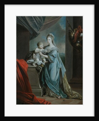 Princess Augusta Charlotte with her infant son by Angelica Kauffman