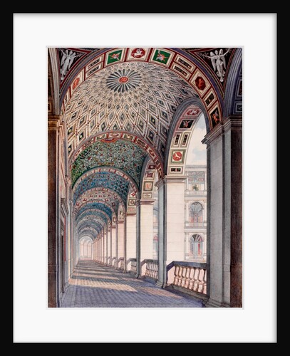 A view of the Loggie in the Vatican by I.G.G