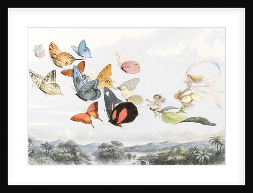 The Fairy Queen takes an airy drive in a light carriage by Richard Doyle