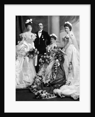 Sir George and Lady Chubb with their daughters by Lafayette Portrait Studios