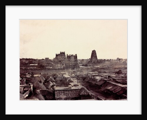 View of the line of Gopurams from the top of the Raya Gopuram by Captain Linnaeus Tripe