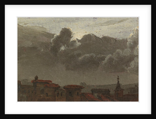 Cityscape with gathering clouds by Benjamin West