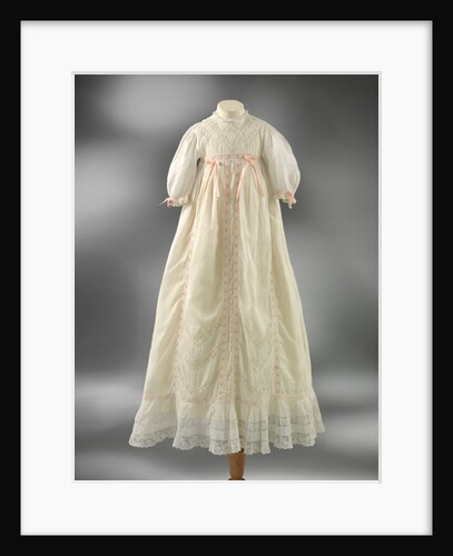 Christening gown & petticoat called the Bin Dress by Unknown