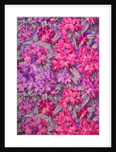 Wallpaper with a rhododendron pattern by Albert Griffiths