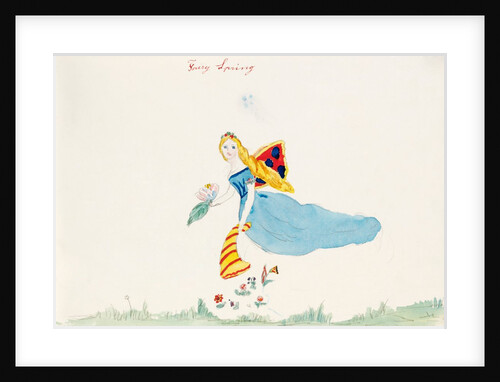 Sketch depicting a fairy by Emily Agnes Georgiana Dallas