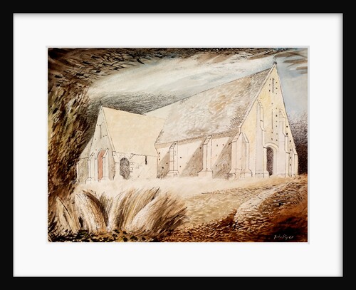 Tithe Barn, Great Coxwell by John Piper