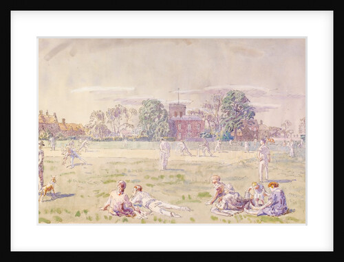 The Cricket Green, Great Bentley by Walter Bayes