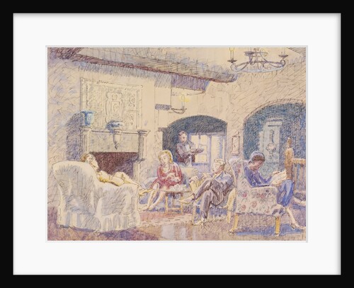 Fireplace at The George, Colchester by Walter Bayes