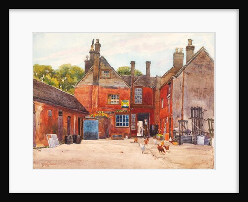 At the back of The White Hart, St. Ives by Edward Walker