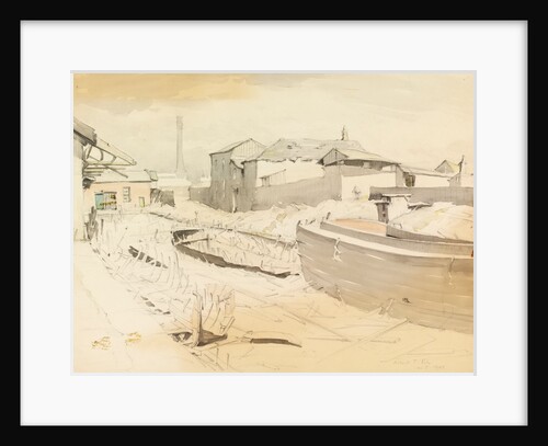 An old part of the Ship Canal, Quay Street, Manchester by Albert Pile