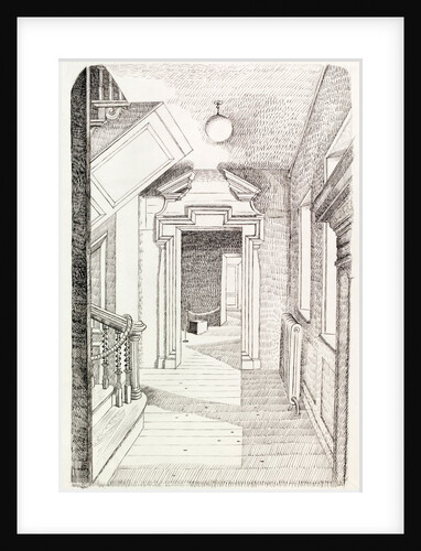 A doorway and part of a staircase, Geffrye's Museum, Shoreditch by Phyllis Dimond