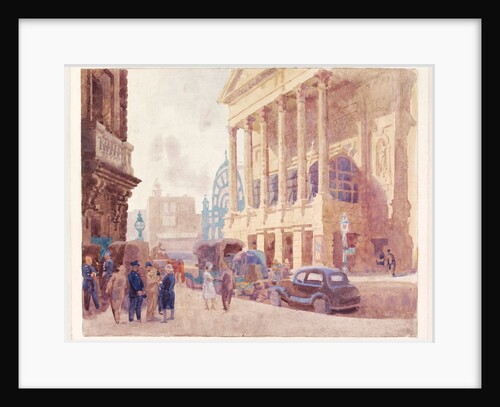 Covent Garden Opera House, The Colonnade by Walter Bayes