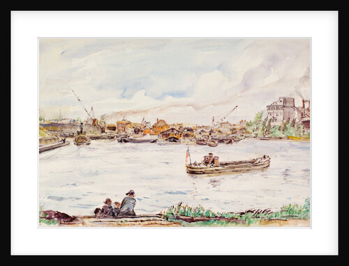 The Thames at Brentford by Archibald Standish Hartrick