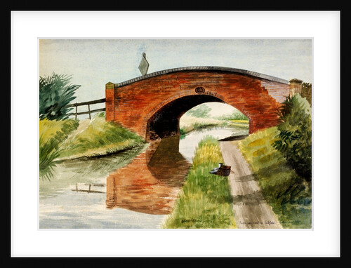 Bridge over Canal, near Litchfield by Barbara Jones