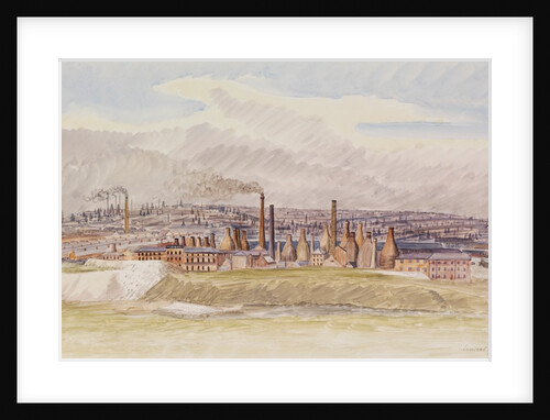 General view of Hanley and Burslem by Louisa Puller