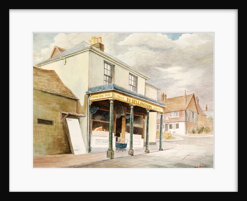 Butcher's Shop, corner of Slipshoe Lane, Reigate by A. C. Bown