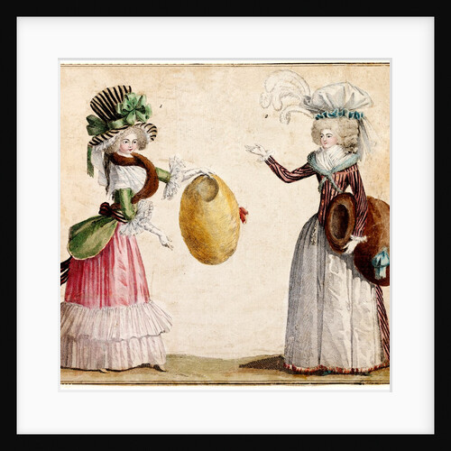 Fashion plate depicting women's costume by Unknown
