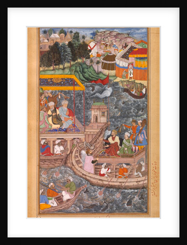 An interview between Mu'nim Khan and Khan Zaman in a boat on the Ganges by Anonymous