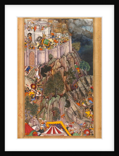 Akbar's forces besieging Rai Surjan Hada's Fort by Anonymous