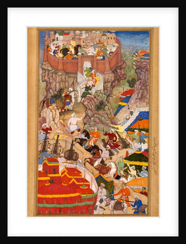 Akbar's entry into the fort of Ranthambhor by La'l