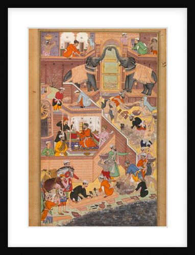 Workmen building Fathpur by Tulsi