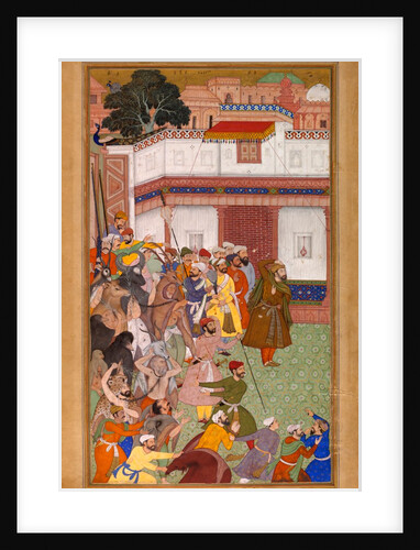 Husain Quli Presents Prisoners of War from Lahore by Basawan