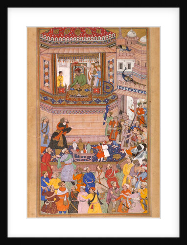Husain Quli Khan Jahan paying his respects to Akbar by Anonymous
