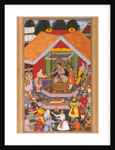 Akbar is entertained by his foster brother Azim Khan at Dipalpur by Anonymous