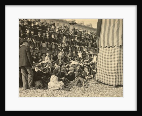 Audience attending a Punch and Judy show by Paul Martin
