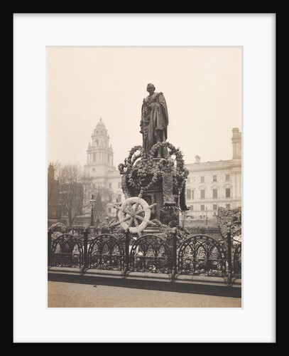 The Beaconsfield Statue on Primrose Day by Benjamin Stone