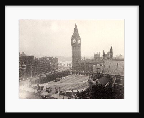 Clock Tower and Palace Yard from the Tower of St. Margaret's by Benjamin Stone