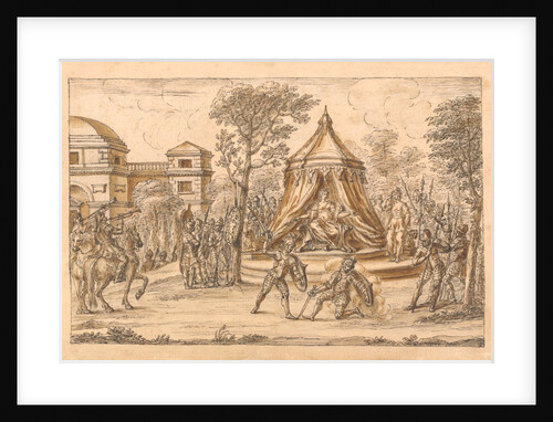 The Redcross knight subdues Sans Foy the Sarazin, who is saved by Duessa by William Kent
