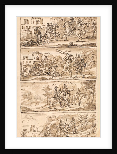 Sketch of scenes by William Kent