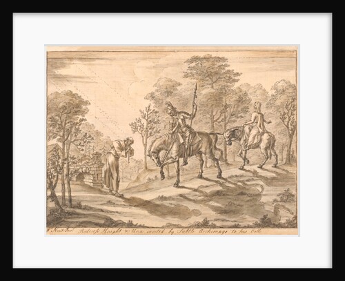 Red Cross knight and Una invited by Subtle Archimago to his cell by William Kent