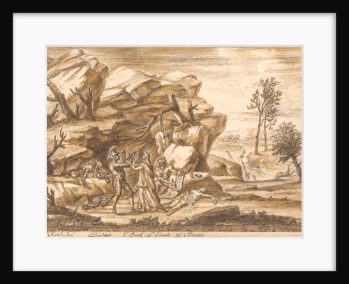 The Redcross knight over ruled by Dispair but timely saved by Una by William Kent