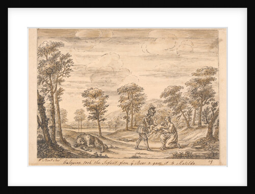 Calepine takes the Infant from the Bear and gives it to Matilda by William Kent