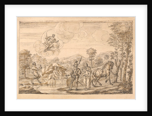 Guyon gives the child to Old Palmer, a nymph of Diana's chang'd into a fountain by William Kent