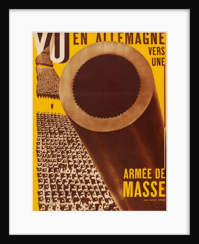 En Allemagne vers une Armée de Masse, front cover from the periodical Vu by Anonymous