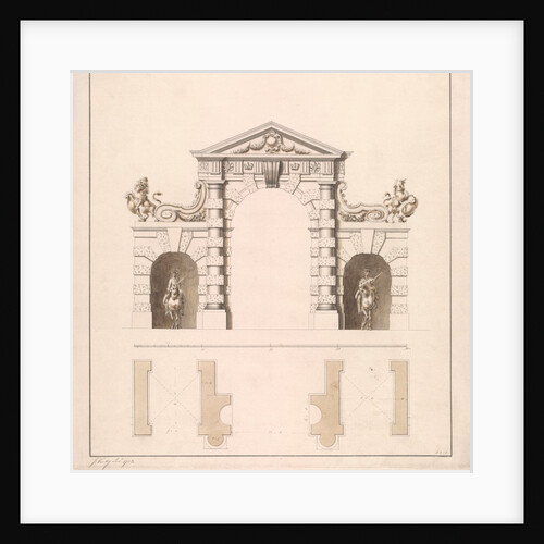 Design of the Gateway in to the Great Court at the Horse Guards by John Vardy