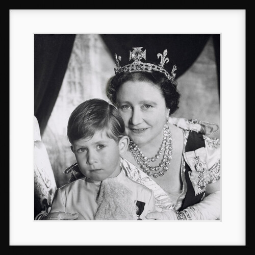 The Queen Mother and Prince Charles at the Coronation by Cecil Beaton