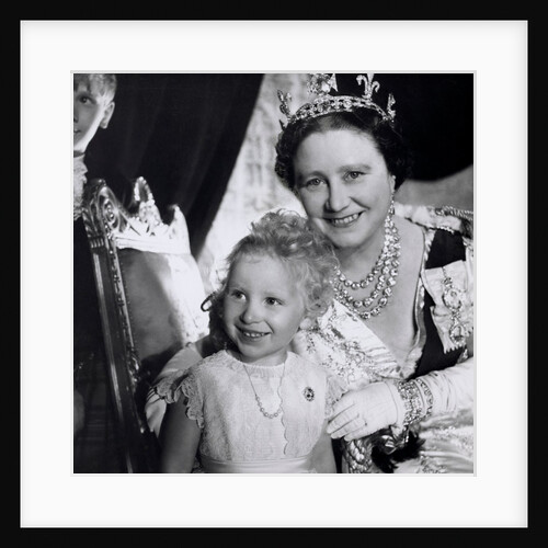 The Queen Mother and Princess Anne at the Coronation by Cecil Beaton
