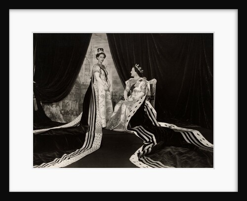 The Queen Mother and Princess Margaret at the Coronation by Cecil Beaton