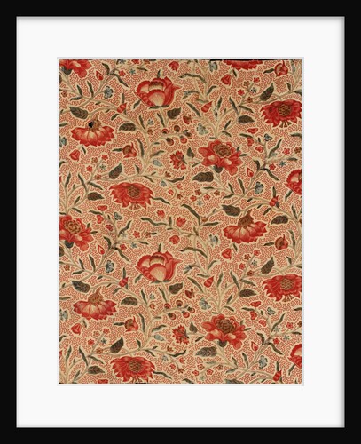 Dress fabric with floral pattern by Unknown