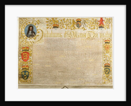 Letters patent in the name of William III and Mary II by Anonymous