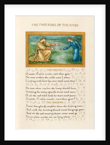 Page from A Book of Verse by Sir Edward Coley Burne-Jones