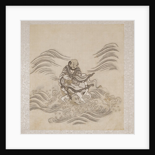 Lohan riding what is possibly a sea-horse by Anonymous