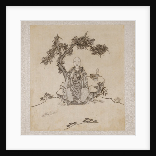 Lohan seated on a rock and holding a bell and a vadra by Unknown